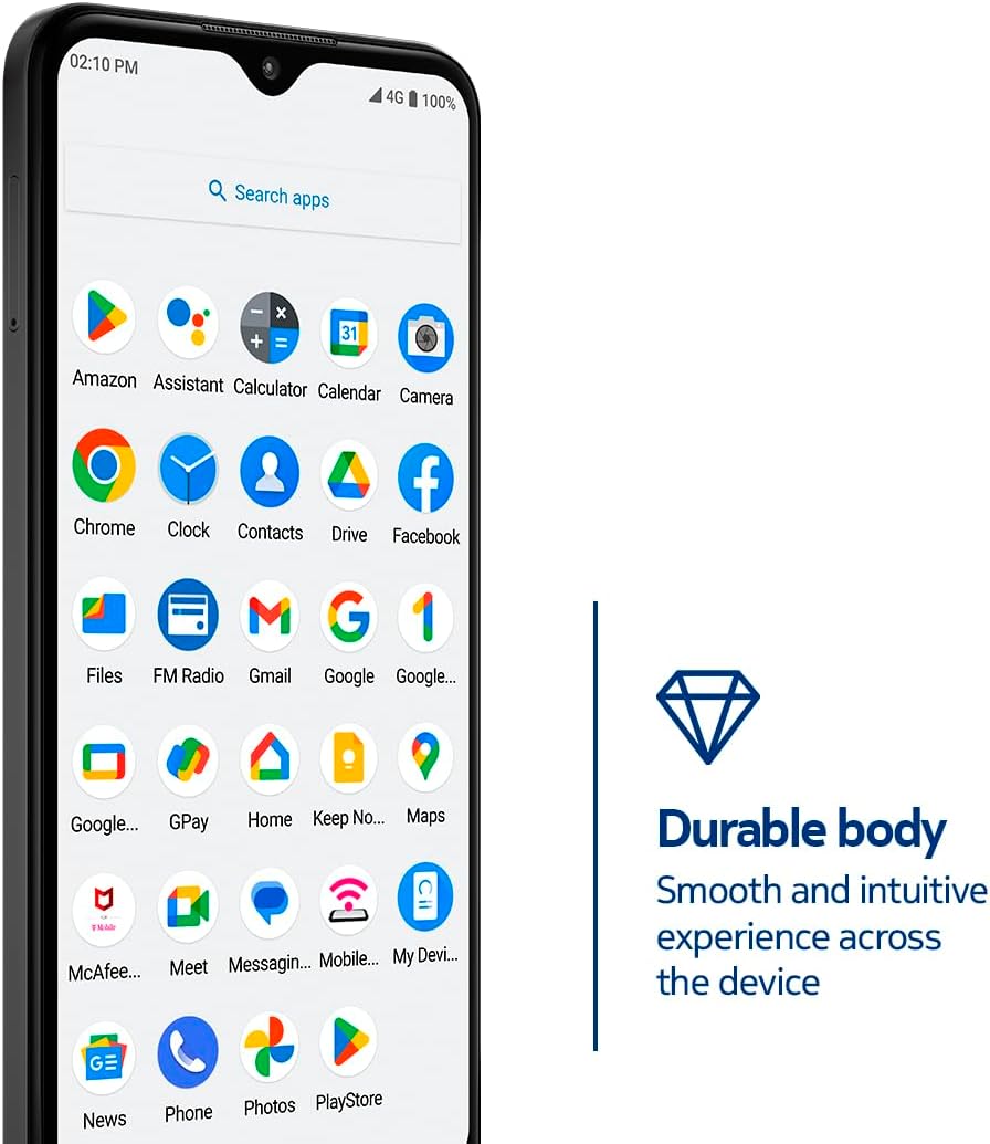 Nokia C210 | T-Mobile, AT&T, Cricket | Android 13 | Unlocked Smartphone | All Day Battery | US Version | 3/32GB | 6.3-Inch Screen | 13MP Dual Camera | Charcoal