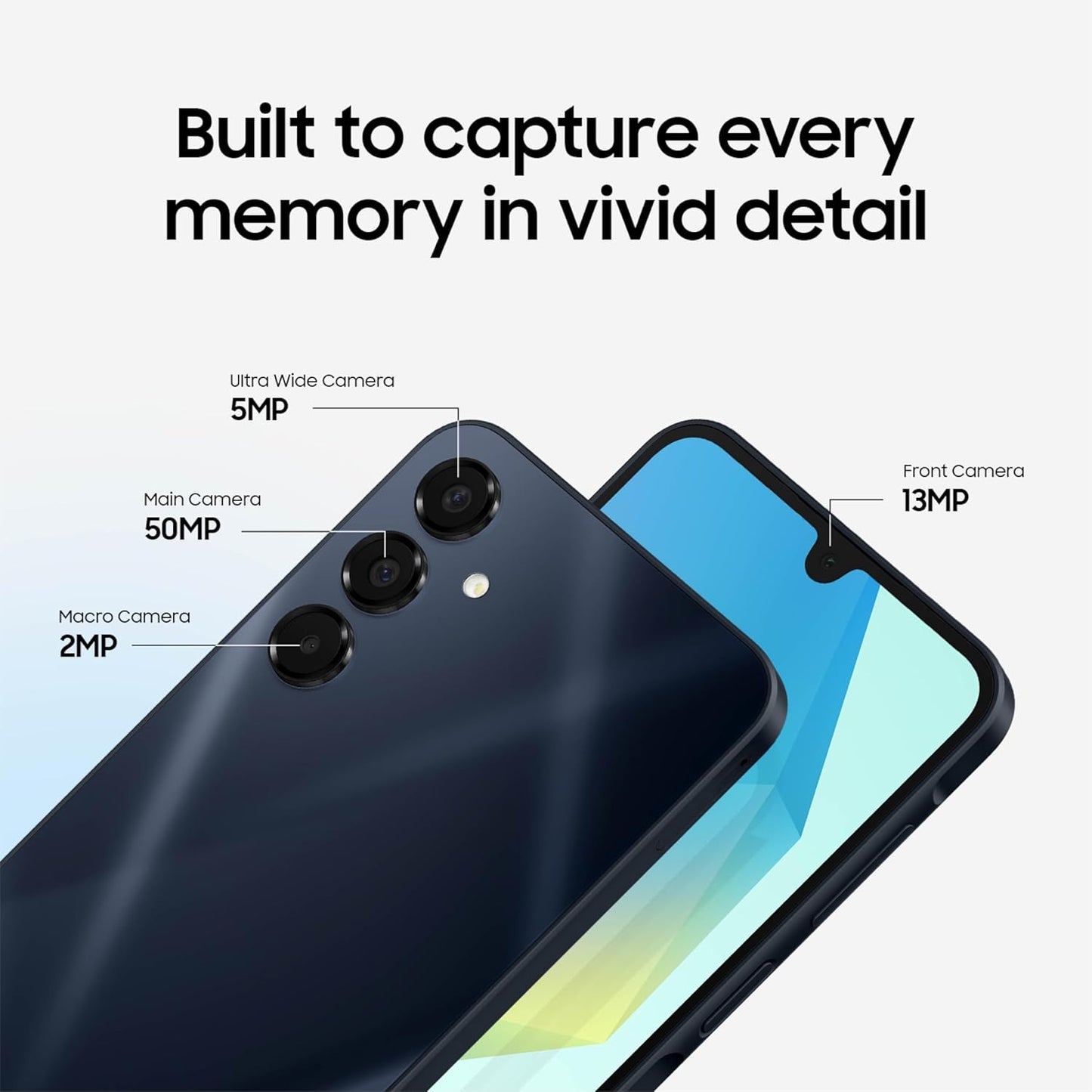 Samsung Galaxy A16 5G A Series Cell Phone, Unlocked Android Smartphone, Large AMOLED Display, Durable Design, Super Fast Charging, Expandable Storage, US Version, 2025, Blue Black